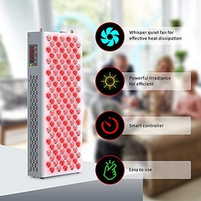 কেনা 600W রেড লাইট থেরাপি প্যানেল হাফ বডি 660nm LED ইনফ্রারেড অনলাইন উত্পাদন