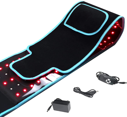 লাল ইনফ্রারেড LED লাইট থেরাপি বেল্ট 850nm 660nm পিঠে ব্যথা উপশম মোড়ানো
