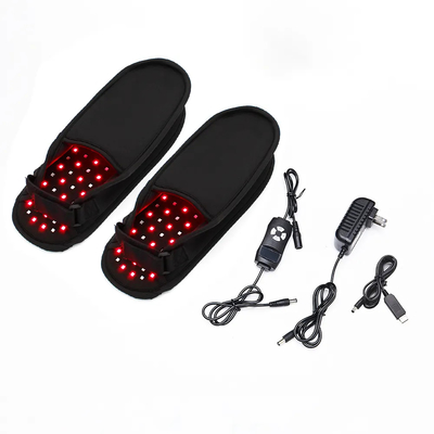 132 LEDS জুতা লাল আলো থেরাপি স্লিপার 660nm 850nm পায়ে ব্যথা ত্রাণ জন্য