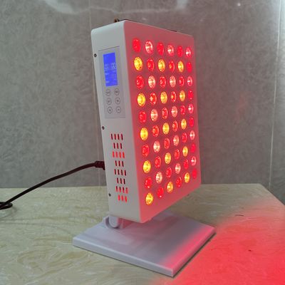 300W ইনফ্রারেড রেড লাইট থেরাপি প্যানেল, সম্পূর্ণ শরীরের চিকিৎসার জন্য 60PCS বাল্ব, 4 তরঙ্গদৈর্ঘ্য 630/660/810/850nm, রিমোট কন্ট্রোল